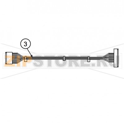 Кабель термоголовки PWR Datamax A-6212 LH Кабель термоголовки   PWR Datamax A-6212 LHЗапчасть на сборочном чертеже под номером: 3Название запчасти Datamax на английском языке: CABLE ASSY   PRINTHEAD PWR