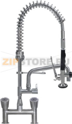 PRE-RINSE UNIT INOX 650 mm W/TAP 