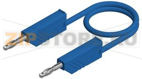 Провод тестовый 1 м, синий Hirschmann MLN SIL 100/1 BLUE 