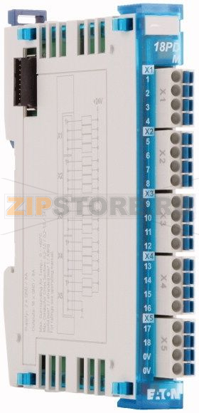 Модуль распределителя потенциала, 18 каналов, GND Eaton XN-322-18PD-M 