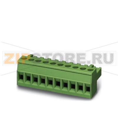 Вилочная часть Phoenix Contact MSTBT 2,5/14-ST Номинальный ток: 12 А, Расчетное напряжение (III/2): 320 В, Полюсов: 14, Размер шага: 5 мм, Технология подключения: Винтовые зажимы, Цвет: зеленый, Поверхность контакта: олово.Минимальный заказ: 50 шт.Упаковка: 50 шт.