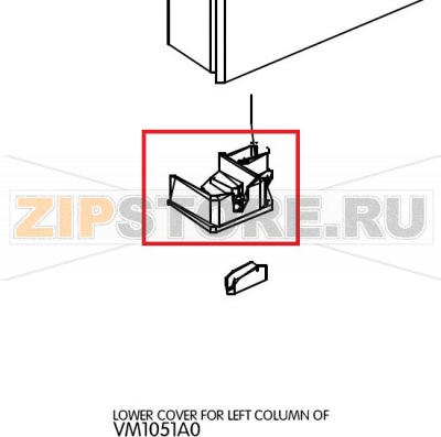 Lower cover for left column of Unox XVC 055 Lower cover for left column of Unox XVC 055Запчасть на деталировке под номером: 95Название запчасти на английском языке: Lower cover for left column of Unox XVC 055