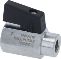 BALL VALVE MINI DN8 G1/8FF FKM 120°