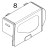 Top right side cover TSC TTP-346MT