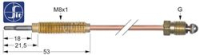 THERMOCOUPLE M8x1 220 mm JOINT M8x1