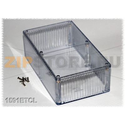 Корпус 191x110x61 мм, материал: поликарбонат, 1 шт Hammond 1591ETCL 