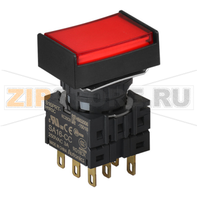 Выключатель кнопочный, Ø отверстия: 16 мм Autonics S16PRT-H1R3C 