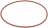 УПЛОТНИТЕЛЬНОЕ КОЛЬЦО 08950 КРАСНЫЙ СИЛИКОН