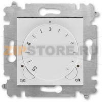 Терморегулятор с поворотной ручкой, серый/белый ABB 2CHH920003A6016