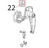 Plastic insert lock Angelo Po FC1011G