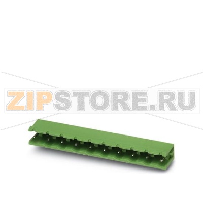 Ответная часть разъема Phoenix Contact GMSTB 2,5/12-G Номинальный ток: 12 А, Расчетное напряжение (III/2): 630 В, Полюсов: 12, Размер шага: 7,5 мм, Цвет: зеленый, Поверхность контакта: олово, Монтаж: пайка.Минимальный заказ: 50 шт.Упаковка: 50 шт.