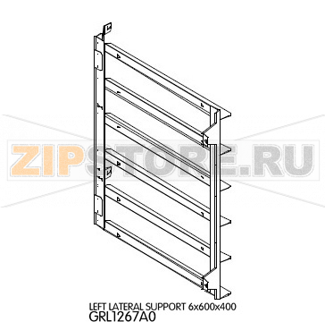 Left lateral support 6x600x400 Unox XBC 605 Left lateral support 6x600x400 Unox XBC 605Запчасть на деталировке под номером: 40Название запчасти на английском языке: Left lateral support 6x600x400 Unox XBC 605
