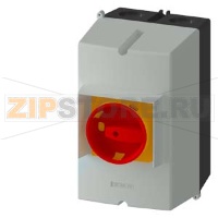 ЛИТОЙ АЛЮМИНИЕВЫЙ КОРПУС IP 65 ШИРИНА УСТАНОВКИ 72 MM, PE-КЛЕММА С ПОВОРОТНЫЙ ПРИВОД ЖЕЛТАЯ /КРАСНАЯ ДЛЯ ВЫКЛЮЧАТЕЛЕЙ РАЗМ. S0 Siemens 3RV1923-1GA01