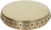 BURNER CAP PERFORATED BRASS POLISHED