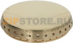 BURNER CAP PERFORATED BRASS POLISHED 
