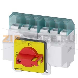 ГЛАВНЫЙ/АВАРИЙНЫЙ ВЫКЛЮЧАТЕЛЬ 6-ПОЛЮСНЫЙ IU=25, P/AC-23A ПРИ 400V=9,5KW ПЕРЕДНЕГО КРЕПЛЕНИЯ КРЕПЛЕНИЕ ПО 4 ОТВЕРСТИЯМ РУКОЯТКА КРАСНО-ЖЕЛТАЯ, ЗАПИРАЕМ. Siemens 3LD2122-3VK13 