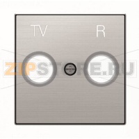 Накладка для TV-R розетки, нержавеющая сталь ABB 2CLA855000A1401