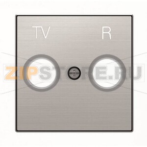 Накладка для TV-R розетки, нержавеющая сталь ABB 2CLA855000A1401 