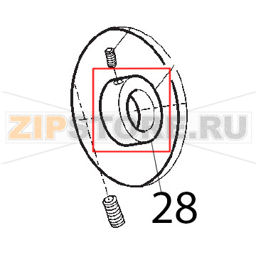 Anello portamicro Sirman Agata 250 Anello portamicro Sirman Agata 250Запчасть на деталировке под номером: 28