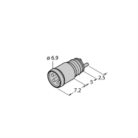 Розетка фланцевая M8x1/Ø8 мм Turck ESP4SL