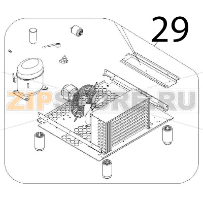 Motor unit Angelo Po DS31 Motor unit Angelo Po DS31Запчасть на деталировке под номером: 29