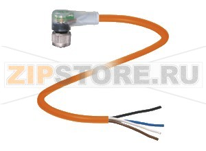 Кабель датчика-исполнительного устройства Female connector V1-W-E8W-OR20M-POC Pepperl+Fuchs Описание оборудованияFemale cordset, M12, 4-pin, TPE cable, welding-bead resistant