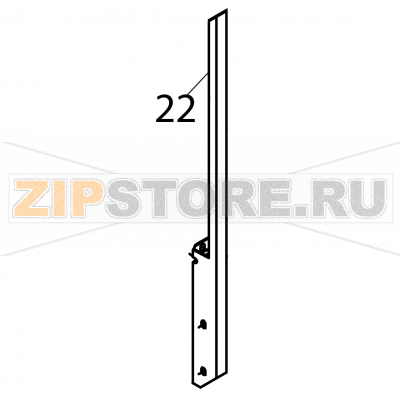 Frontal portico derecho Fagor FI-160 Frontal portico derecho Fagor FI-160Запчасть на деталировке под номером: 22Название запчасти Fagor на английском языке: Frontal portico derecho FI-160.