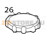 Tappo decalcificatore Elettrobar Fast 161 D Tappo decalcificatore Elettrobar Fast 161 DЗапчасть на деталировке под номером: 26