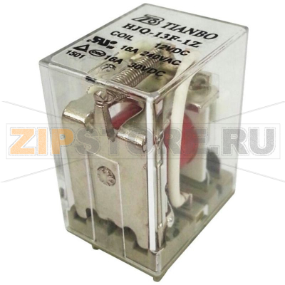 Реле электромагнитное 12 В/DC, 20 А, 1 шт Tianbo HJQ-13F-1Z-12VDC 