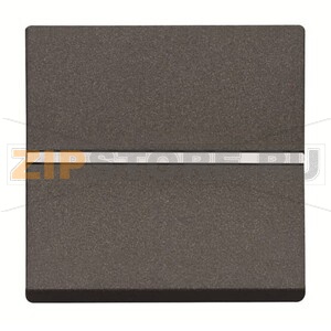 Механизм одноклавишной кнопки, двухмодульный, антрацитовый ABB 2CLA220460N1801 