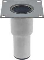 ADJUSTABLE FOOT ST./STEEL ø 21/4 - 1 1/