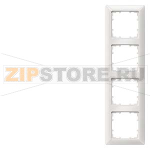 DELTA LINE ТИТАНОВО-БЕЛЫЙ РАМКА 4-МЕСТНАЯ 293X80MM Siemens 5TG2554-0 