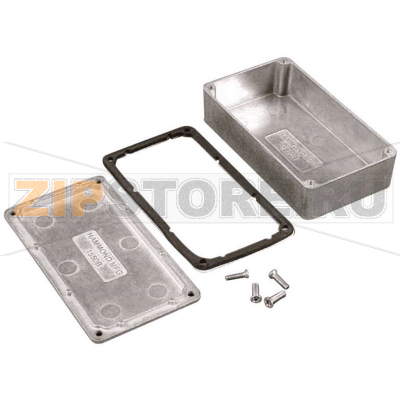Корпус алюминиевый 275x175x65 мм, черный, 1 шт Hammond 1550WJBK 