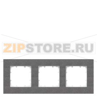 DELTA MIRO ЧЕРНЫЙ МЕТАЛЛИК РАМКА 3-МЕСТНАЯ Siemens 5TG1113-2