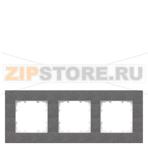 DELTA MIRO ЧЕРНЫЙ МЕТАЛЛИК РАМКА 3-МЕСТНАЯ Siemens 5TG1113-2 