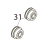 Platen pulley Toshiba TEC B-SX4T-GS20-QM-R