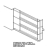 Stainless steel lateral support 4 trays 600x400 Unox XB 803