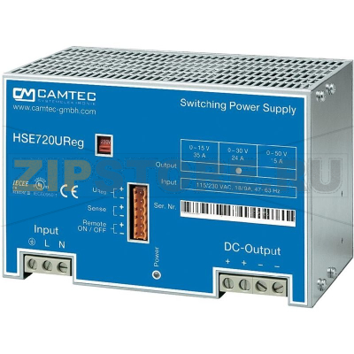 Блок питания лабораторный 0-15 В/DC, регулируемый, 35 А, 720 Вт Camtec HSEUreg07201.15T 