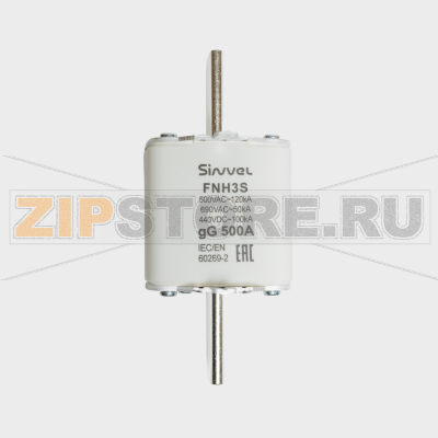 Предохранитель с бойком 500 A, габарит 3, gG Sinvel FNH3S-500 