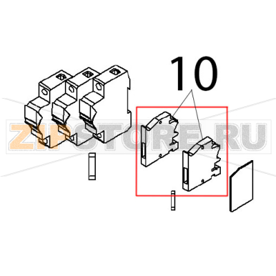 Fuse terminal Angelo Po BX101E Fuse terminal Angelo Po BX101EЗапчасть на деталировке под номером: 10