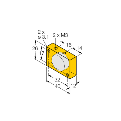 Магнит постоянный Turck DM-Q12 
