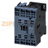 КОНТАКТОР, AC-1, 33КВТ/400V, AC-1 50A, 1NO+1NC, AC 24V 50/60HZ, 4-POLE, 4NO, ТИПОРАЗМЕР S0, ПРУЖИННЫЕ КЛЕММЫ Siemens 3RT2327-2AC20