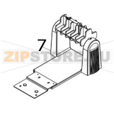 External roll mount assembly (with 3” core label spindle) TSC TX210 External roll mount assembly (with 3” core label spindle) TSC TX210Запчасть на деталировке под номером: 7