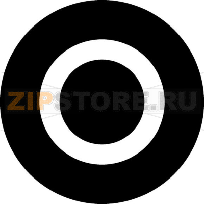 Шильдик кнопочный, грибовидный черный, 0 Eaton M22-XDP-S-X0 