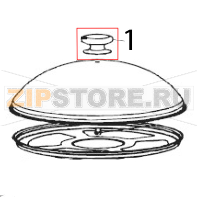 Top handlebar Hurakan HKN-DB81 Top handlebar Hurakan HKN-DB81Запчасть на деталировке под номером: 1