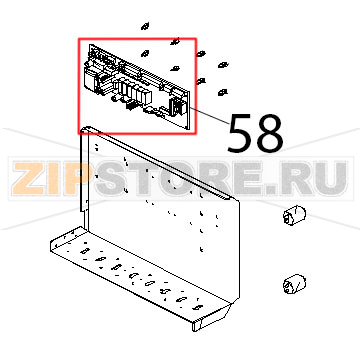 Scheda DI potenza linea professional Unox XV 703G Scheda DI potenza linea professional Unox XV 703GЗапчасть на деталировке под номером: 58