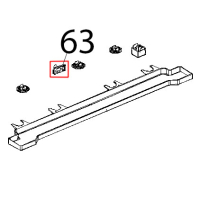 Piastrina passacavo controllo Unox XVC 104