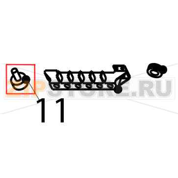 Foot H=25 mm Tecnoinox FR70E7 Foot H=25 mm Tecnoinox FR70E7Запчасть на деталировке под номером: 11