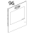 Vetro esterno ser. 471x557x4, chiaro TFL Unox XVC 204