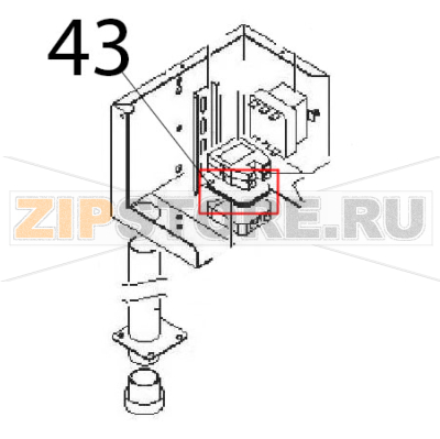 Screen color Angelo Po 1G1PE2EV Screen color Angelo Po 1G1PE2EVЗапчасть на деталировке под номером: 43